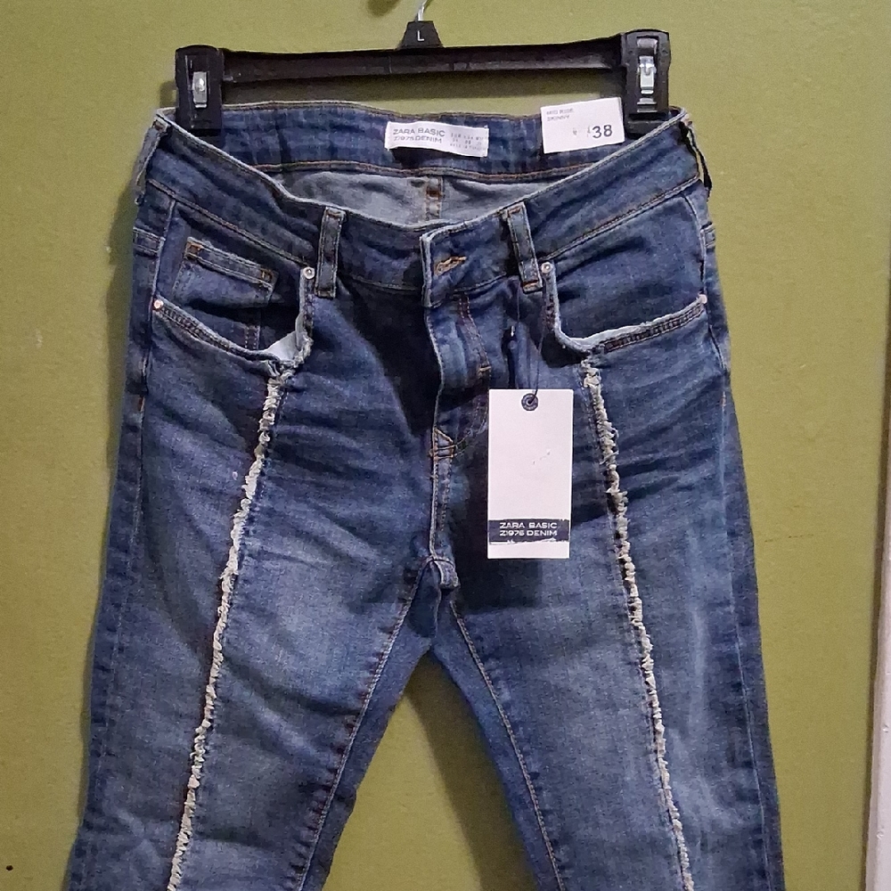 Zara Women's Skinny Jeans in Blue